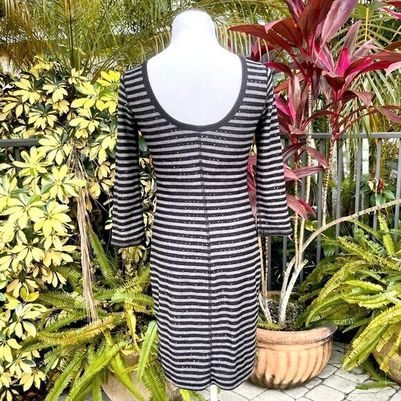 Express Sequin Striped Dress - Picture 6 of 8
